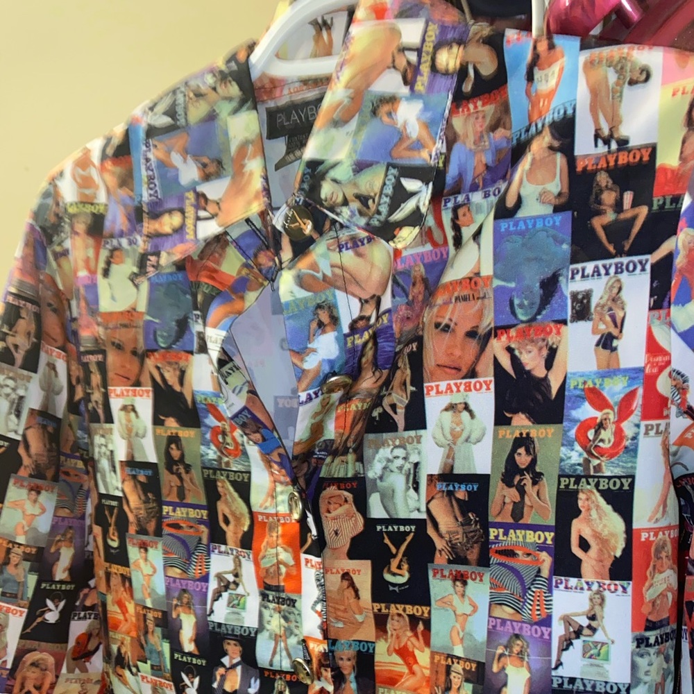 vintage playboy magazine button up